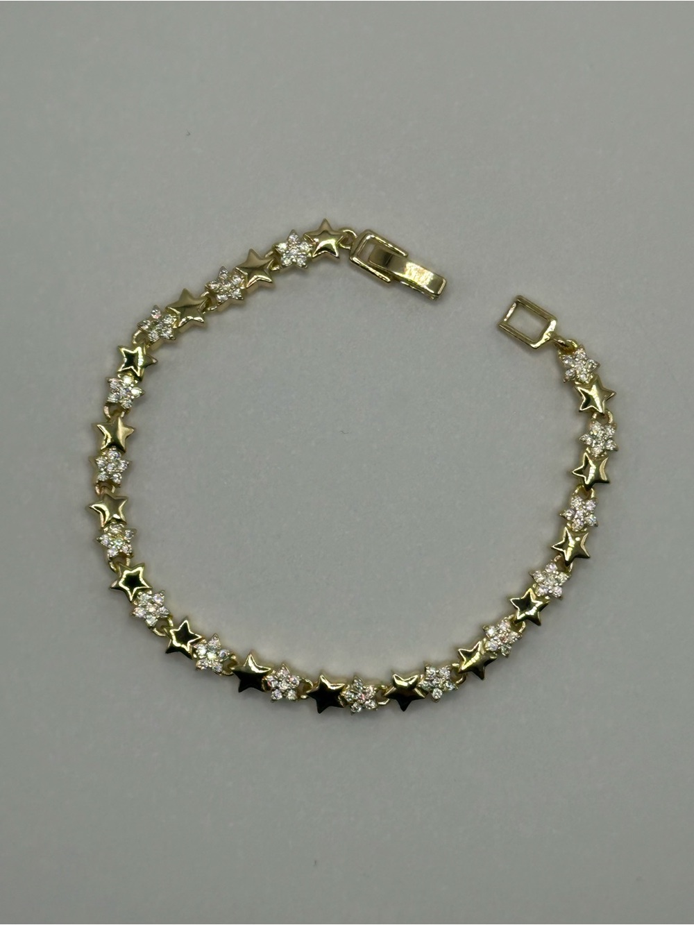 Gold Filled Star CZ Tennis Bracelet - Elegant Women’s Bracelet